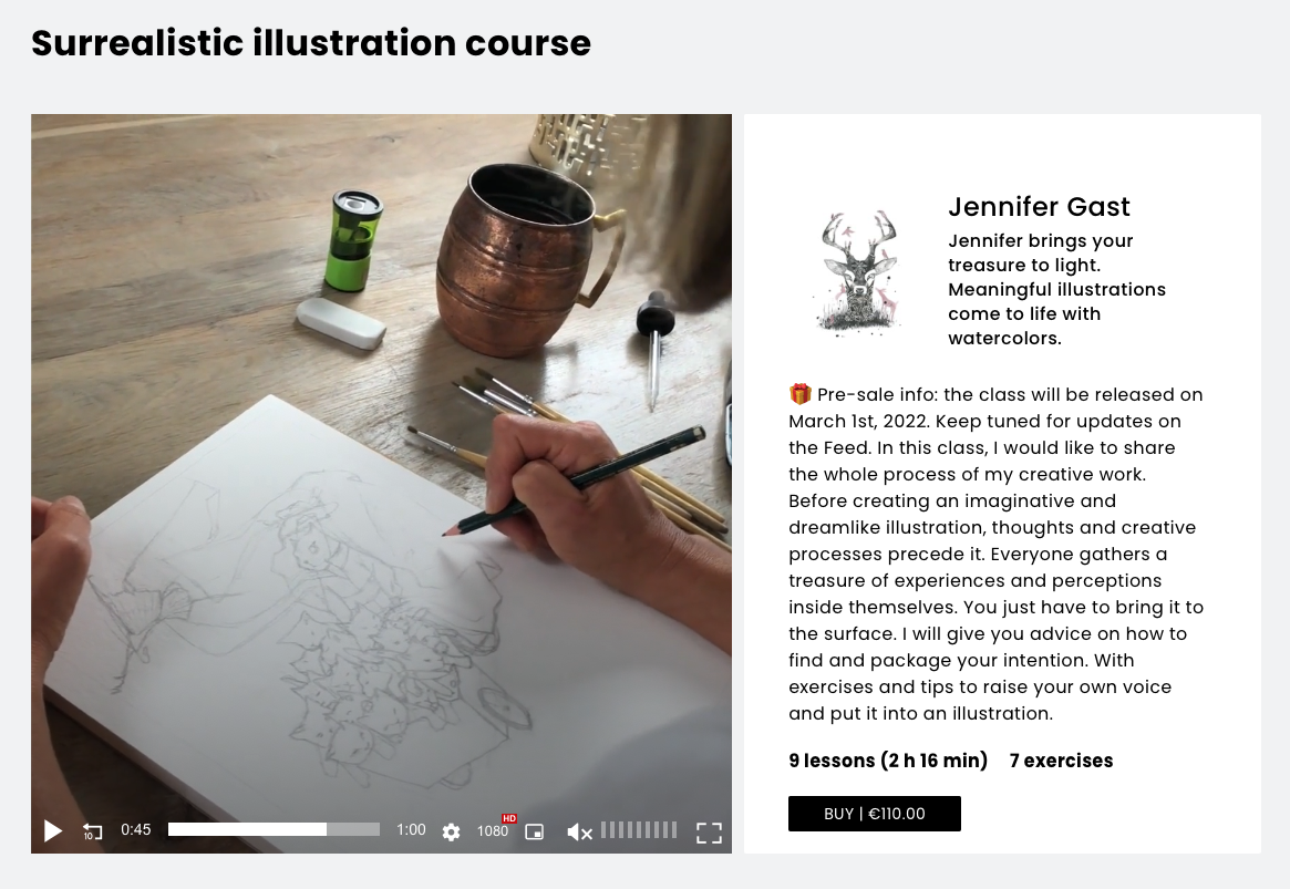 mini course lesson outline