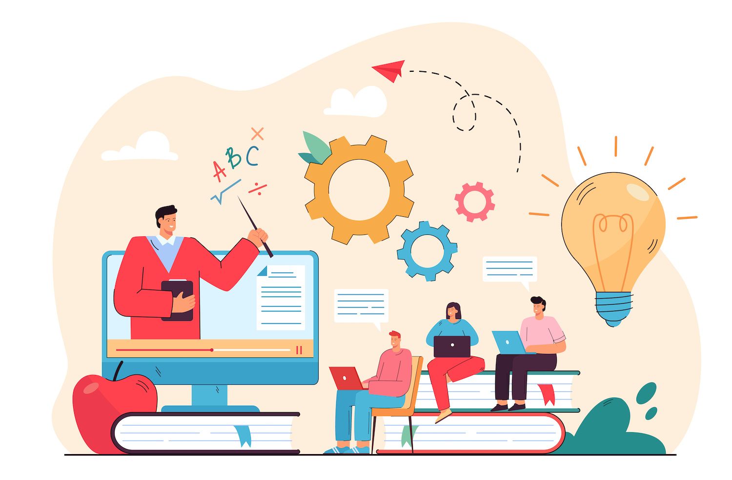 illustration of the dropshipping process